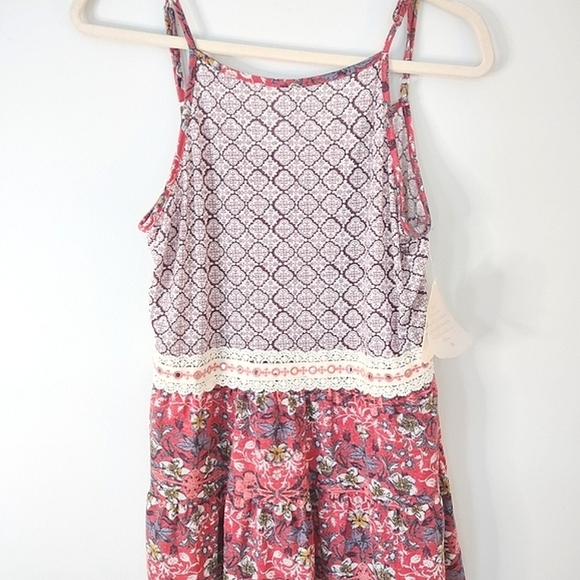 Altar'd State Floral Tank Top - Red, Pink and White NWT - Picture 2 of 11